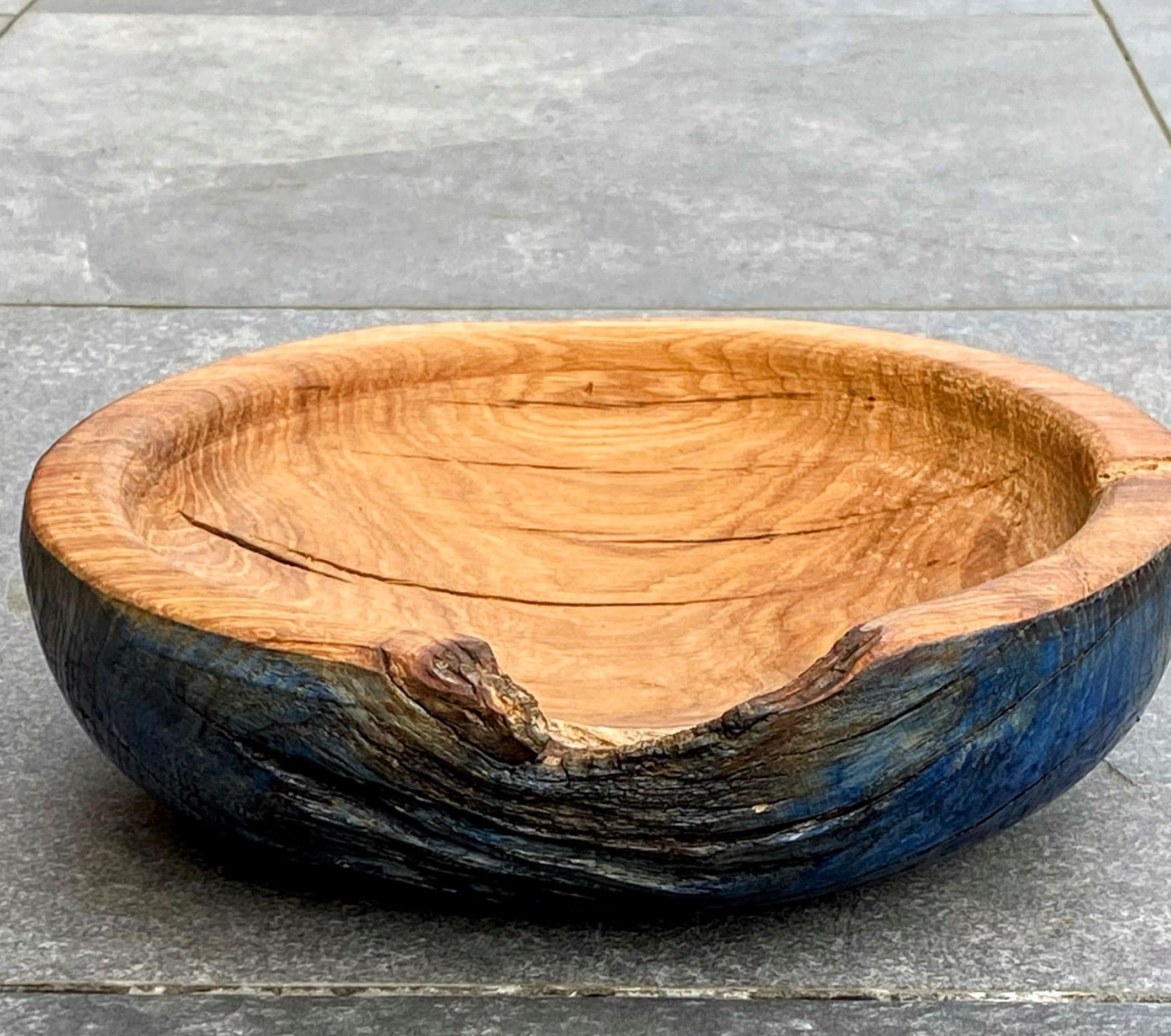 Oak Wood Bowl Vase