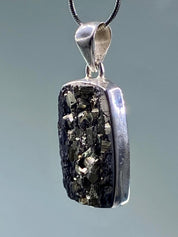 Pyrite Drusy/Druzy Silver Pendant