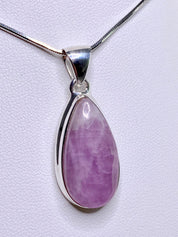Kunzite Silver Pendant