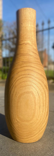 Solid Burmese Teak Wood Vase