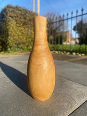 Solid Burmese Teak Wood Vase