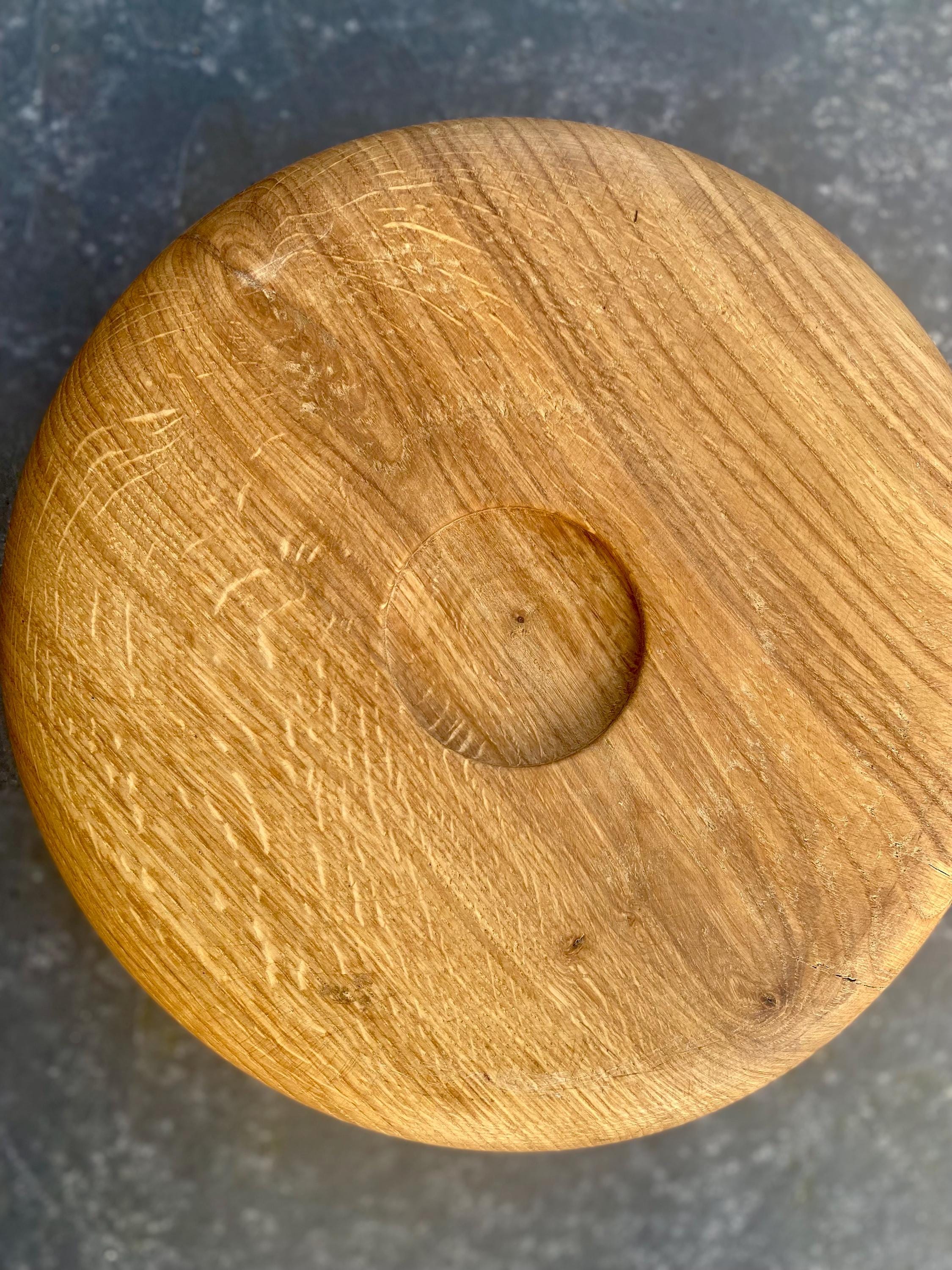 Scottish Oak & Teak Wood Bowl Vase