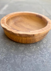 Scottish Oak & Teak Wood Bowl Vase