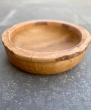 Scottish Oak & Teak Wood Bowl Vase