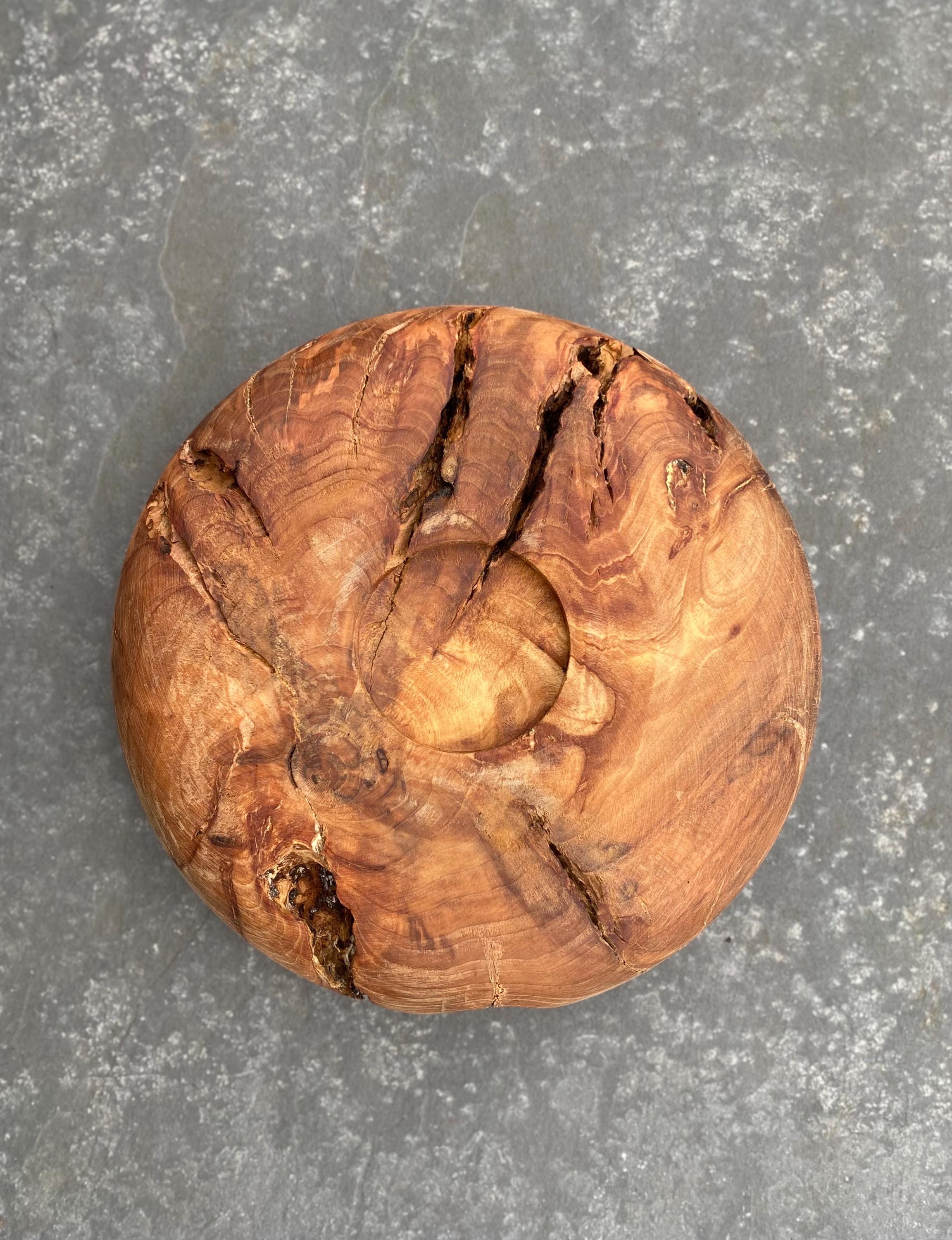 Scottish Apple Tree Root Wood Bowl Vase