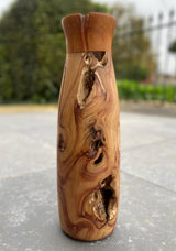 Hungarian lilac and Buckthorn Wooden Vase