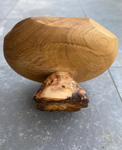 Oak Birch Wood Bowl Vase