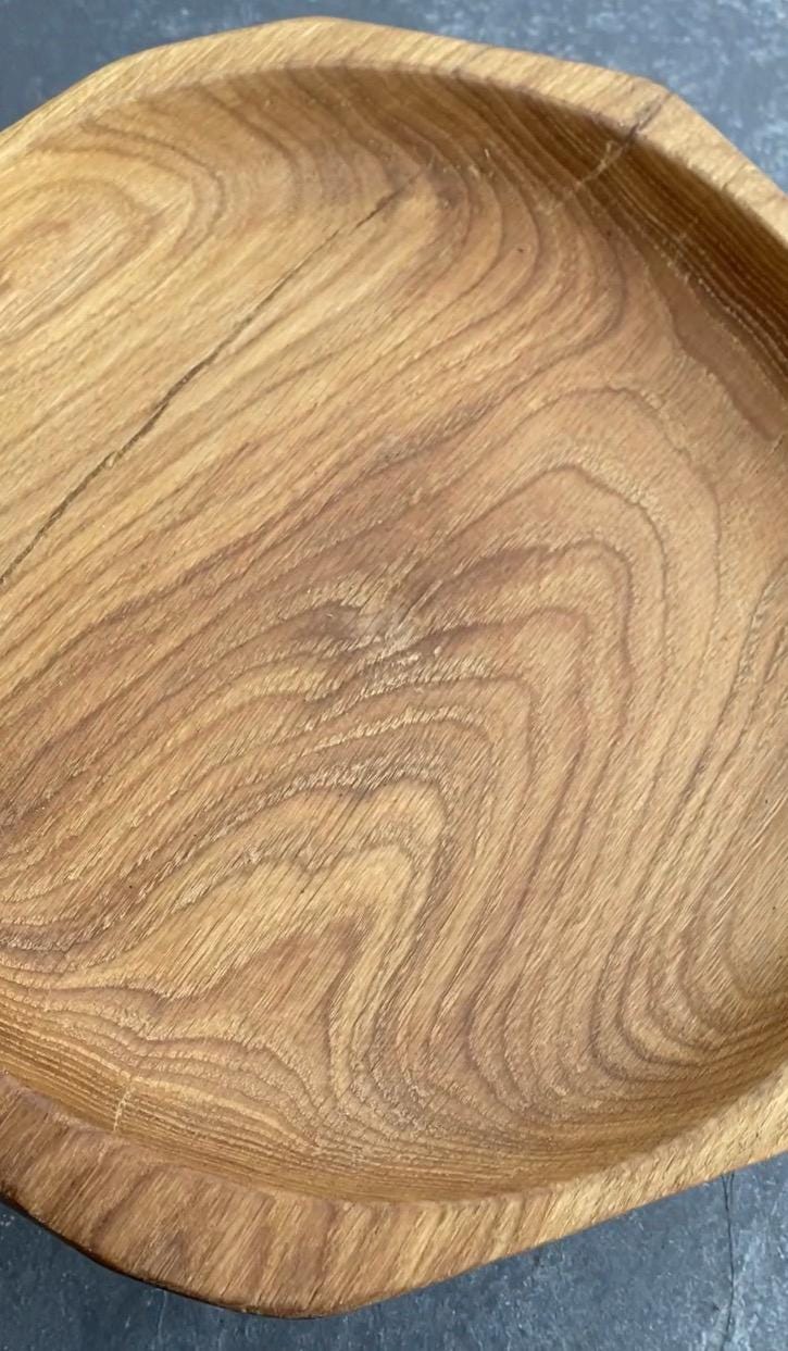 Oak Birch Wood Bowl Vase