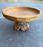 Oak Birch Wood Bowl Vase