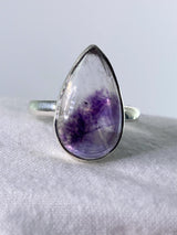 Blue John Teardrop Silver Ring