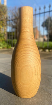 Solid Burmese Teak Wood Vase
