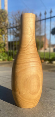 Solid Burmese Teak Wood Vase