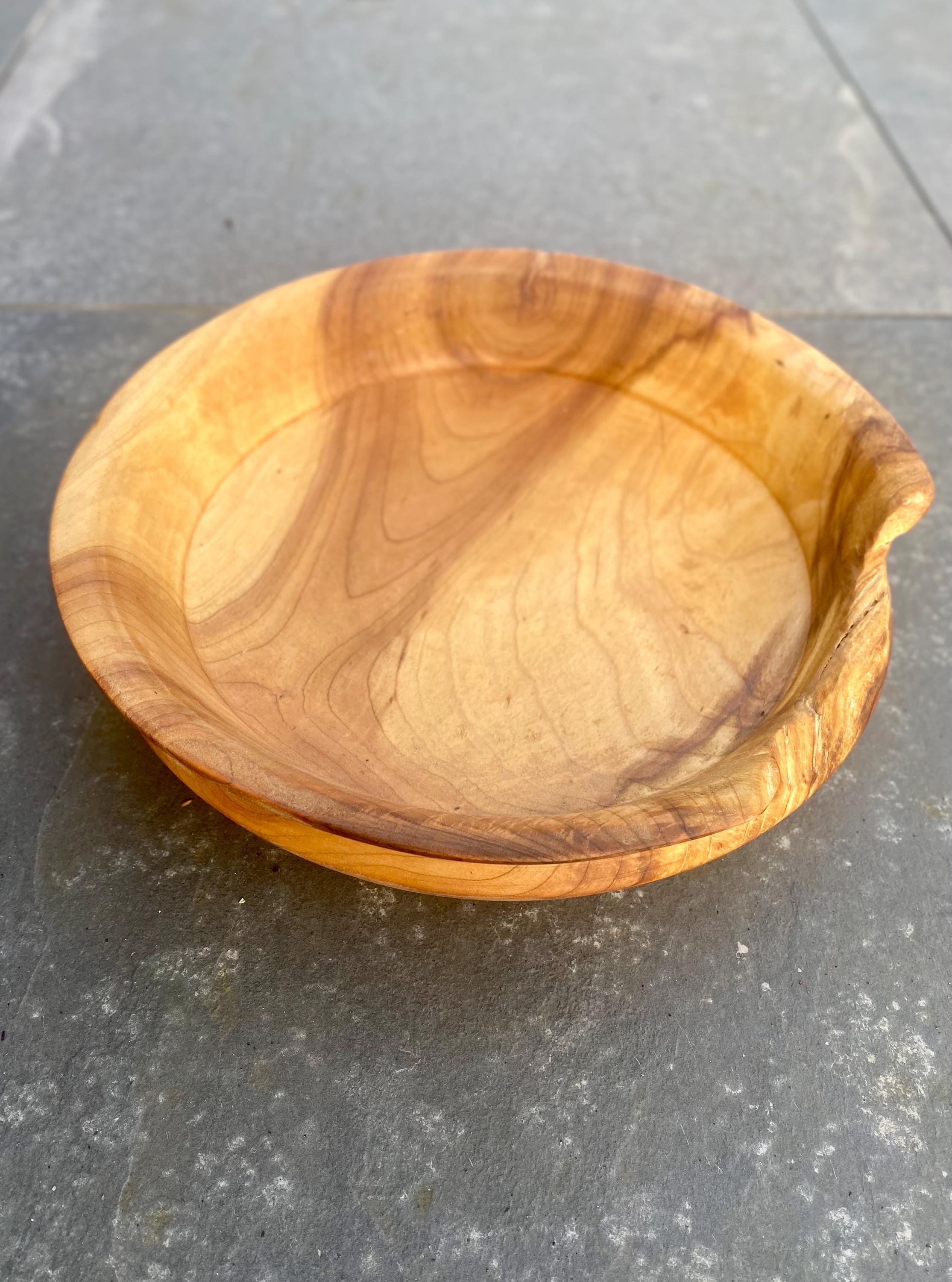 Scottish Bird Cherry Wood Bowl Vase