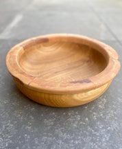 Scottish Oak & Teak Wood Bowl Vase
