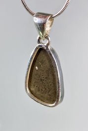 High Quality Ammolite and Silver Pendant