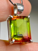 Watermelon Tourmaline Silver Pendant (M09)