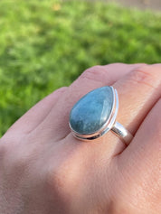 Aquamarine 925 silver ring