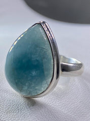 Aquamarine 925 silver ring