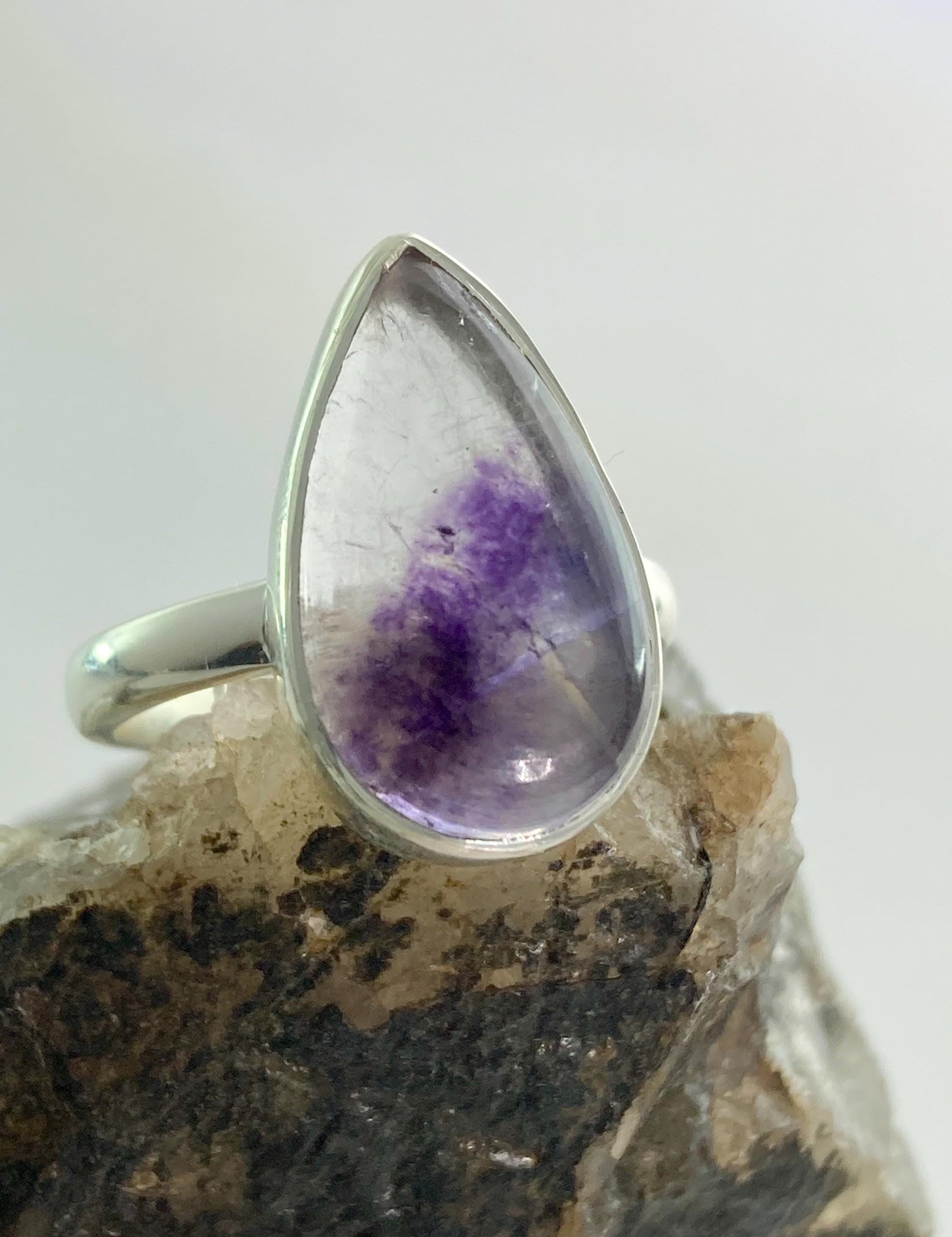 Blue John Silver Ring - Extremely Rare