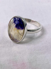Blue John Silver Ring - Extremely Rare