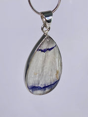 Blue John Silver Pendant