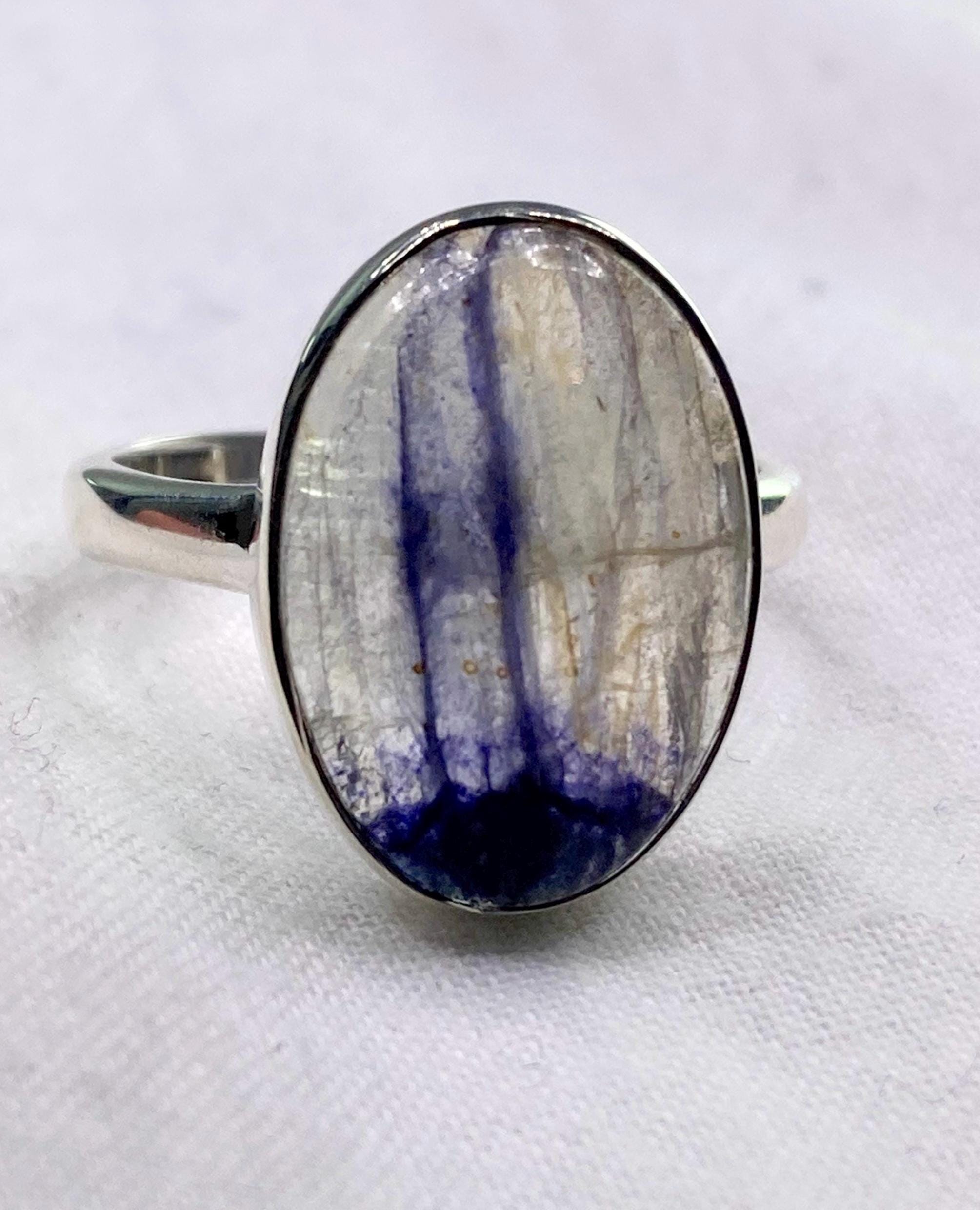 Blue John Silver Ring