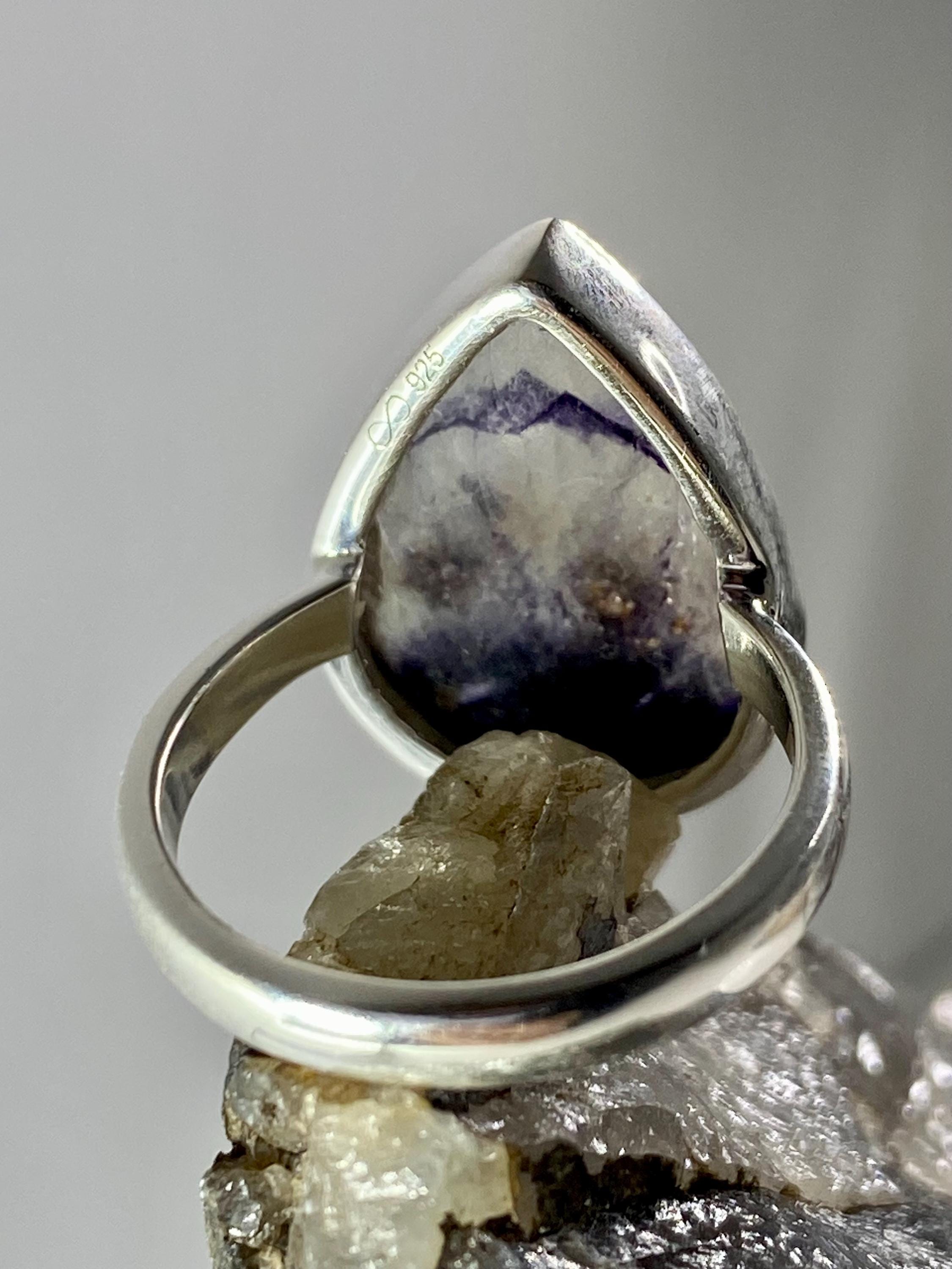 Blue John Silver Ring - An Extremely Rare