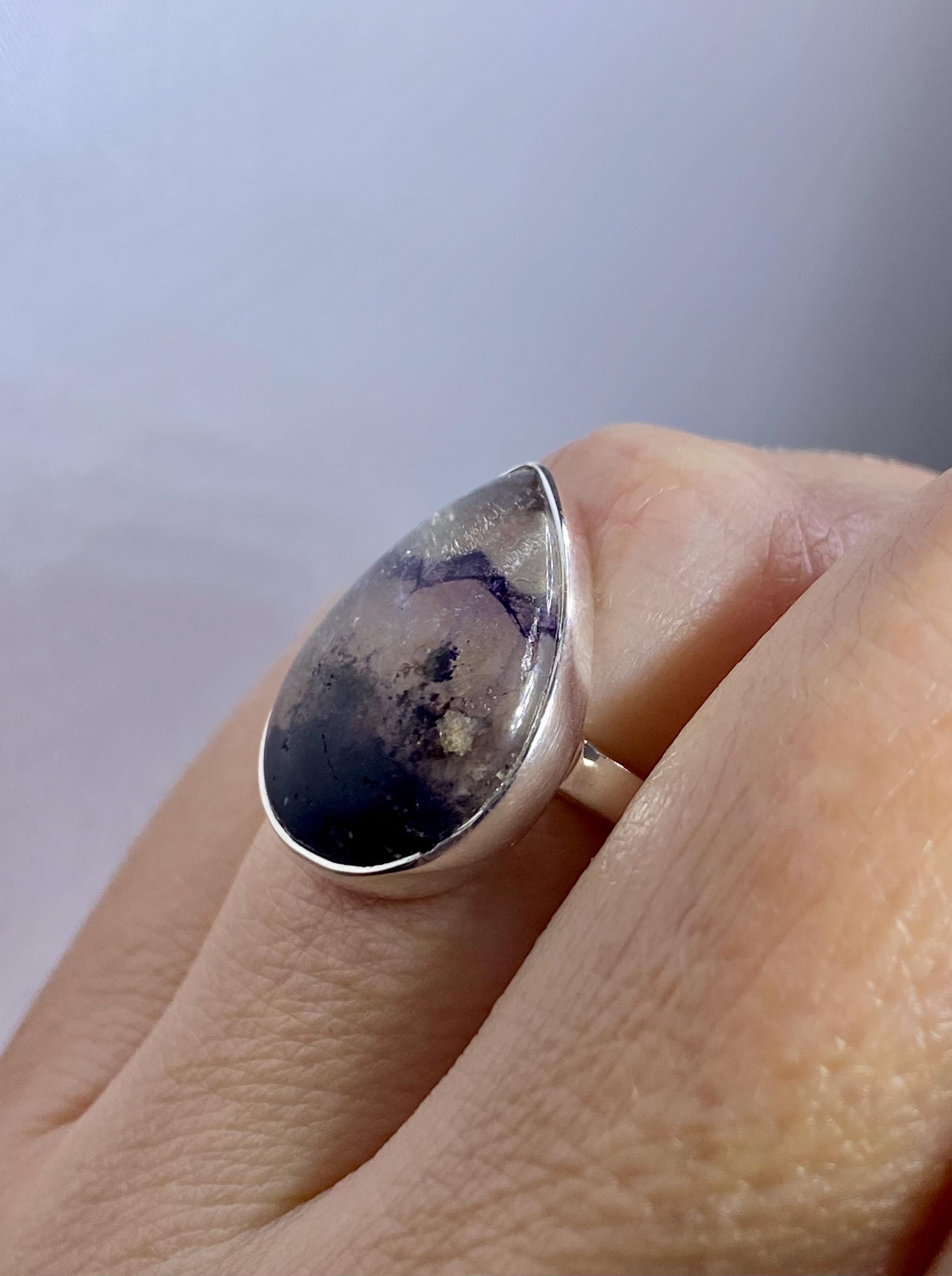 Blue John Silver Ring - An Extremely Rare