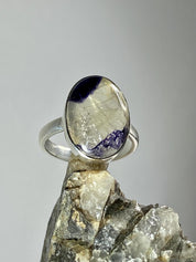 Blue John Silver Ring - Extremely Rare