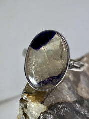 Blue John Silver Ring - Extremely Rare