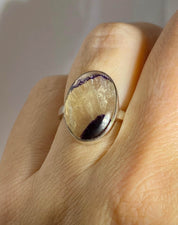 Blue John Silver Ring - Extremely Rare