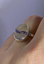 Blue John Silver Ring - Extremely Rare
