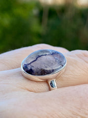 Blue John Silver Ring