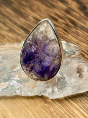Blue John Silver Ring