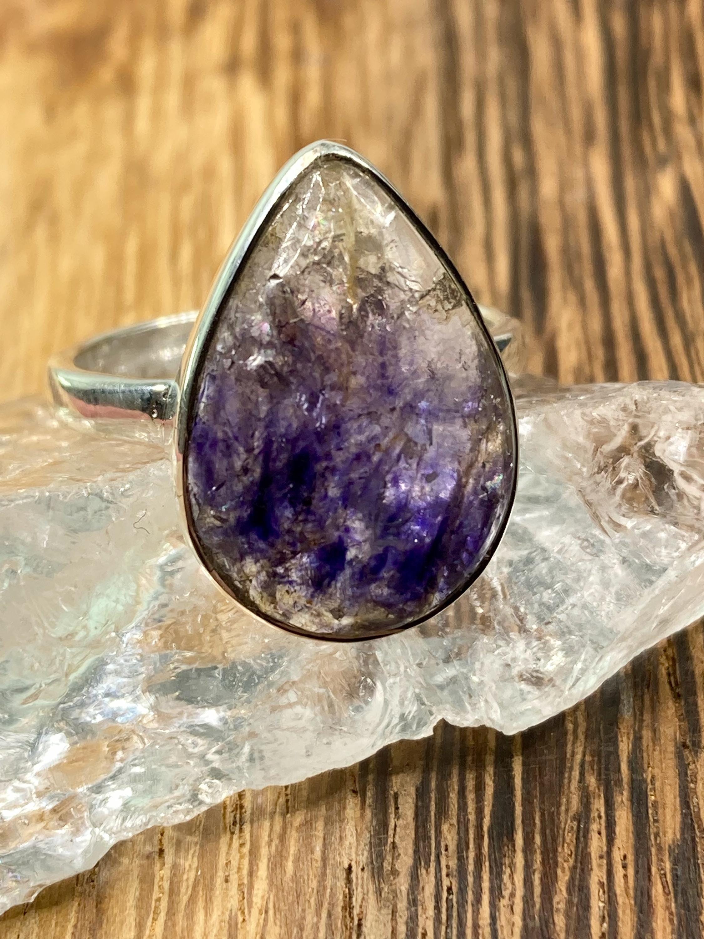 Blue John Silver Ring