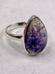 Blue John Silver Ring