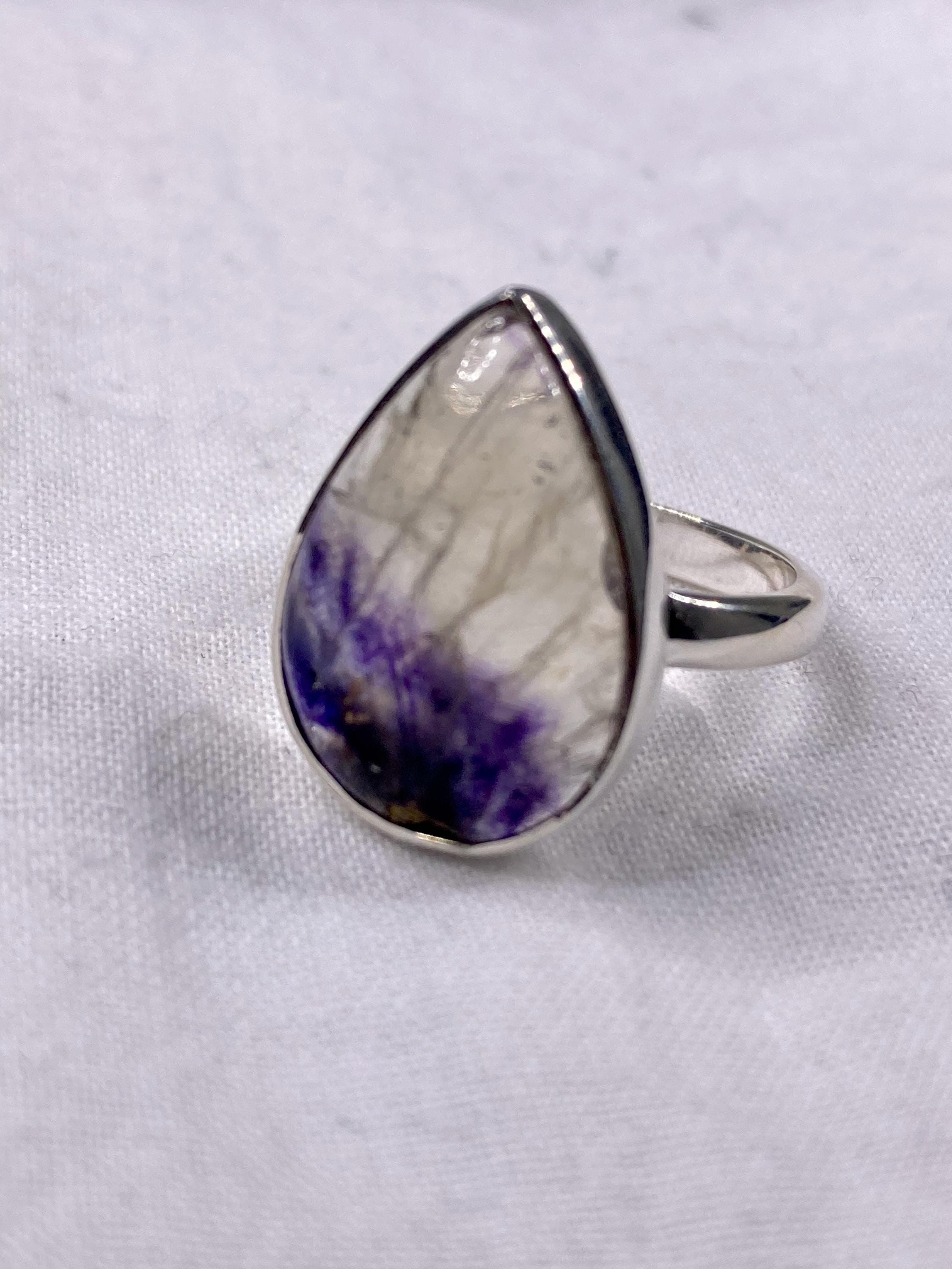 Blue John Silver Ring
