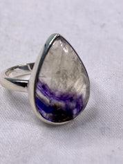 Blue John Silver Ring
