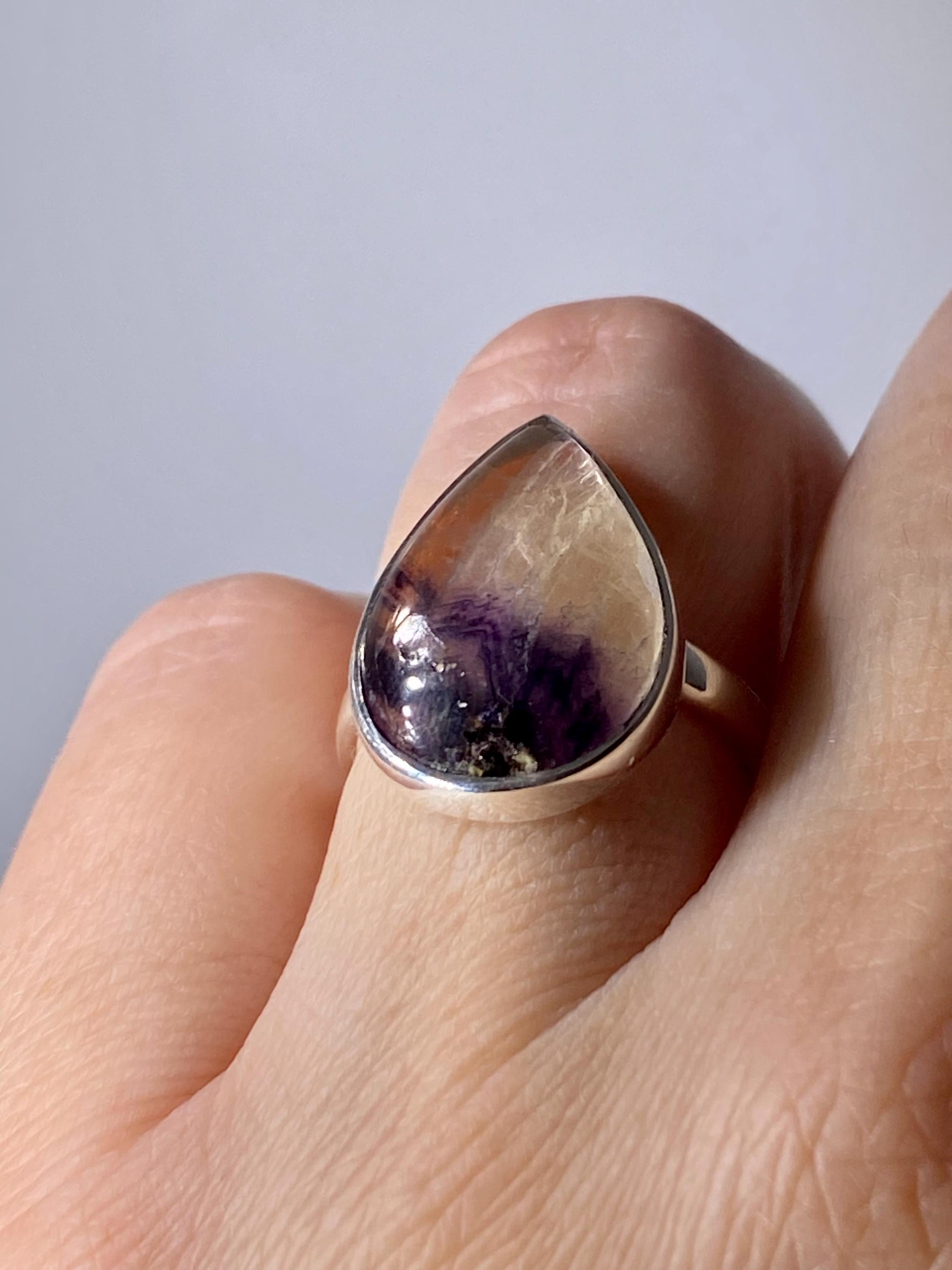 Blue John Silver Ring