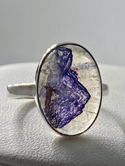 Blue John Silver Ring