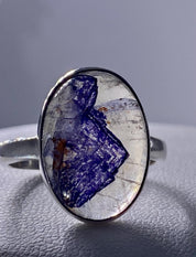 Blue John Silver Ring