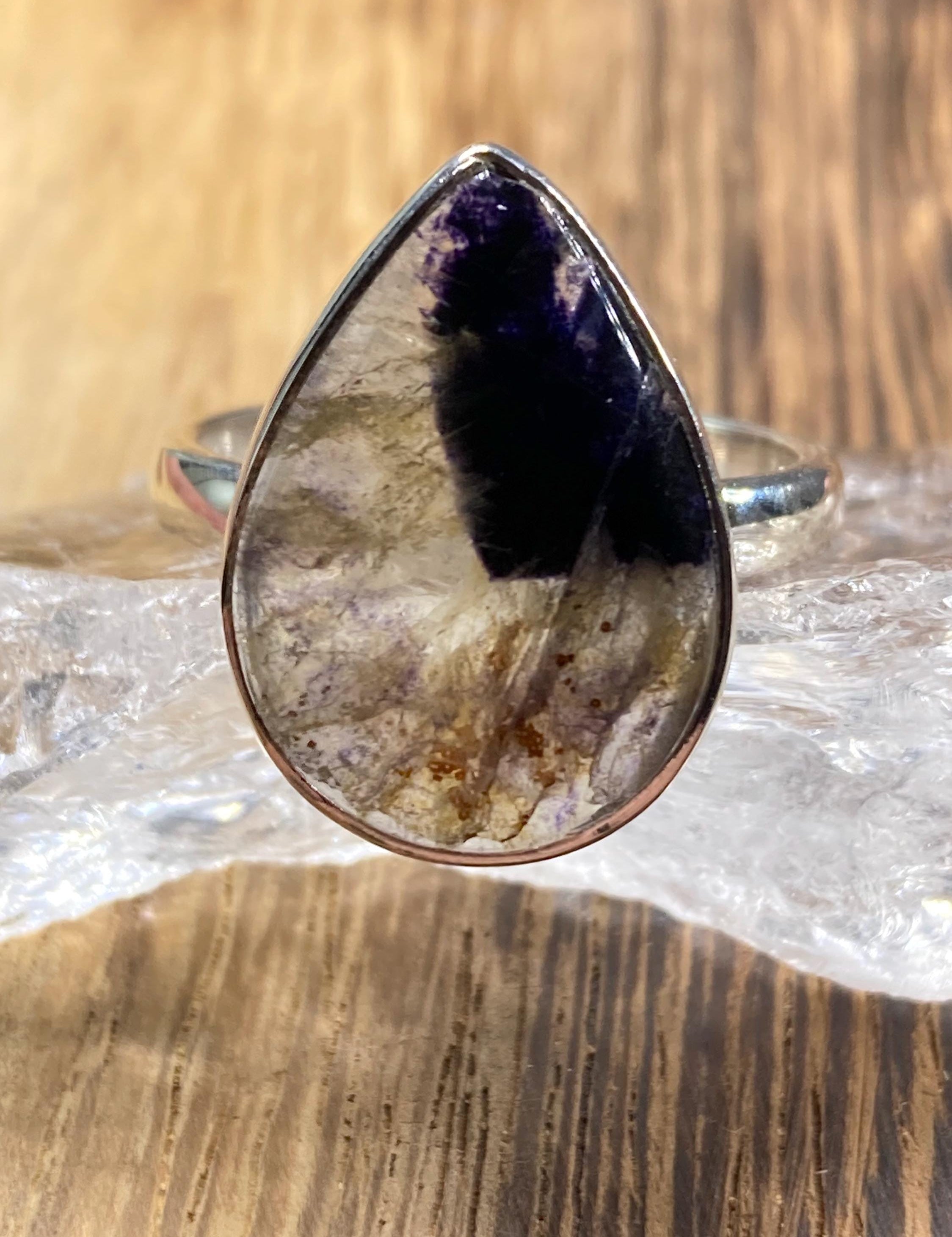 Blue John Silver Ring