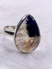 Blue John Silver Ring