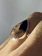 Blue John Silver Ring