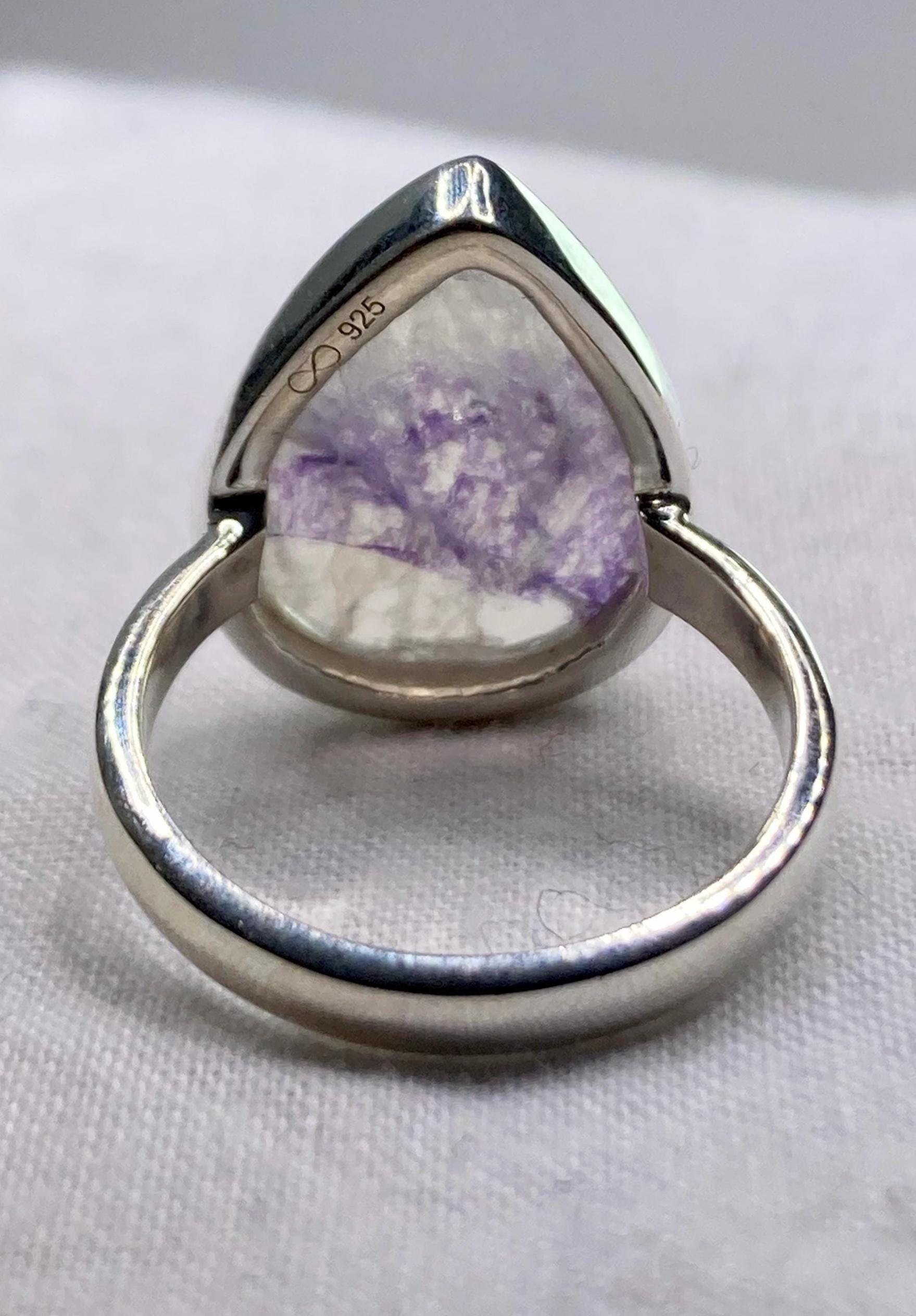 Blue John Silver Ring