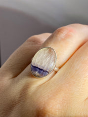Blue John Silver Ring - Extremely Rare
