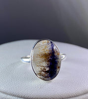 Blue John Silver Ring - Extremely Rare