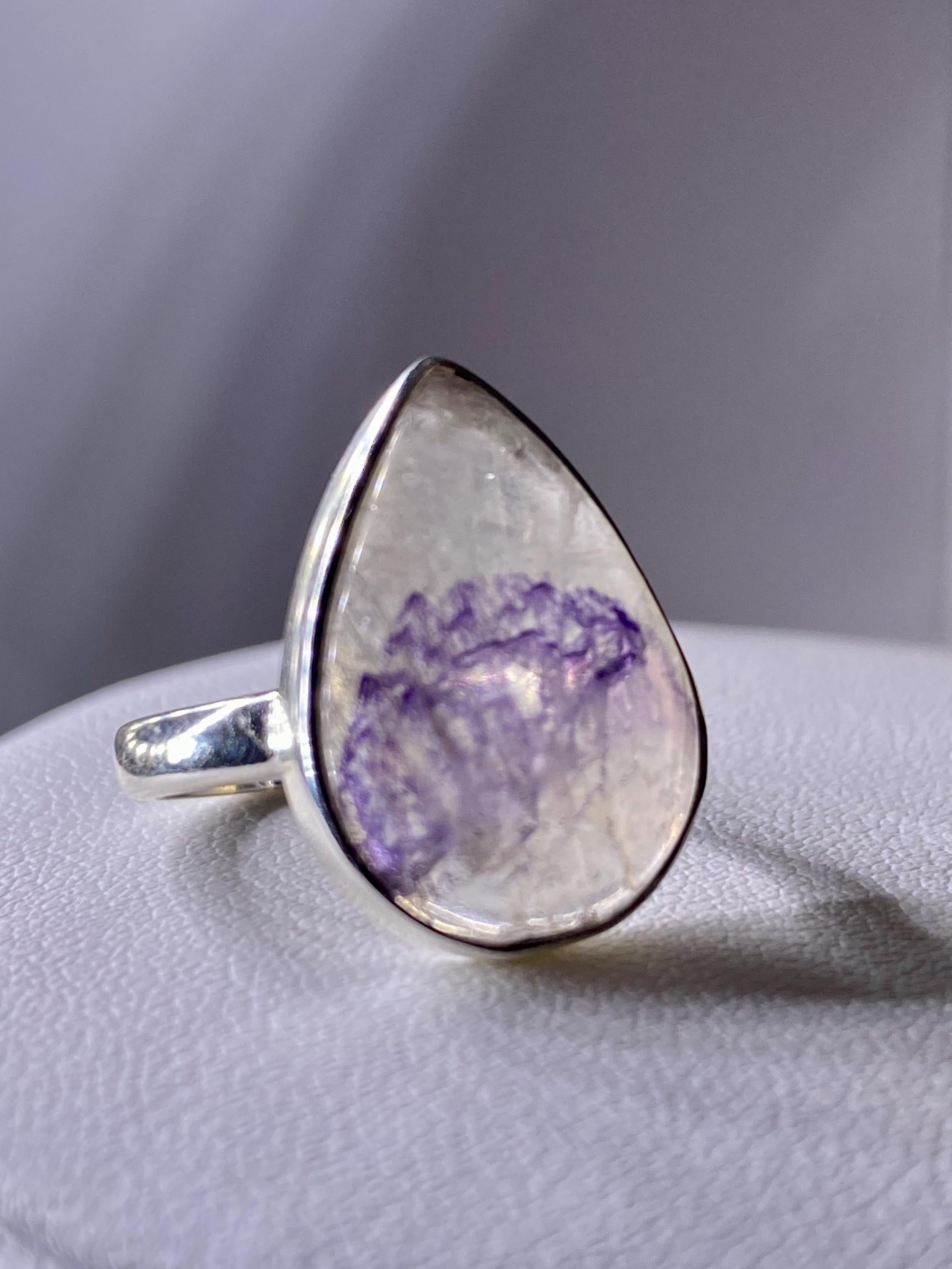 Blue John Silver Ring