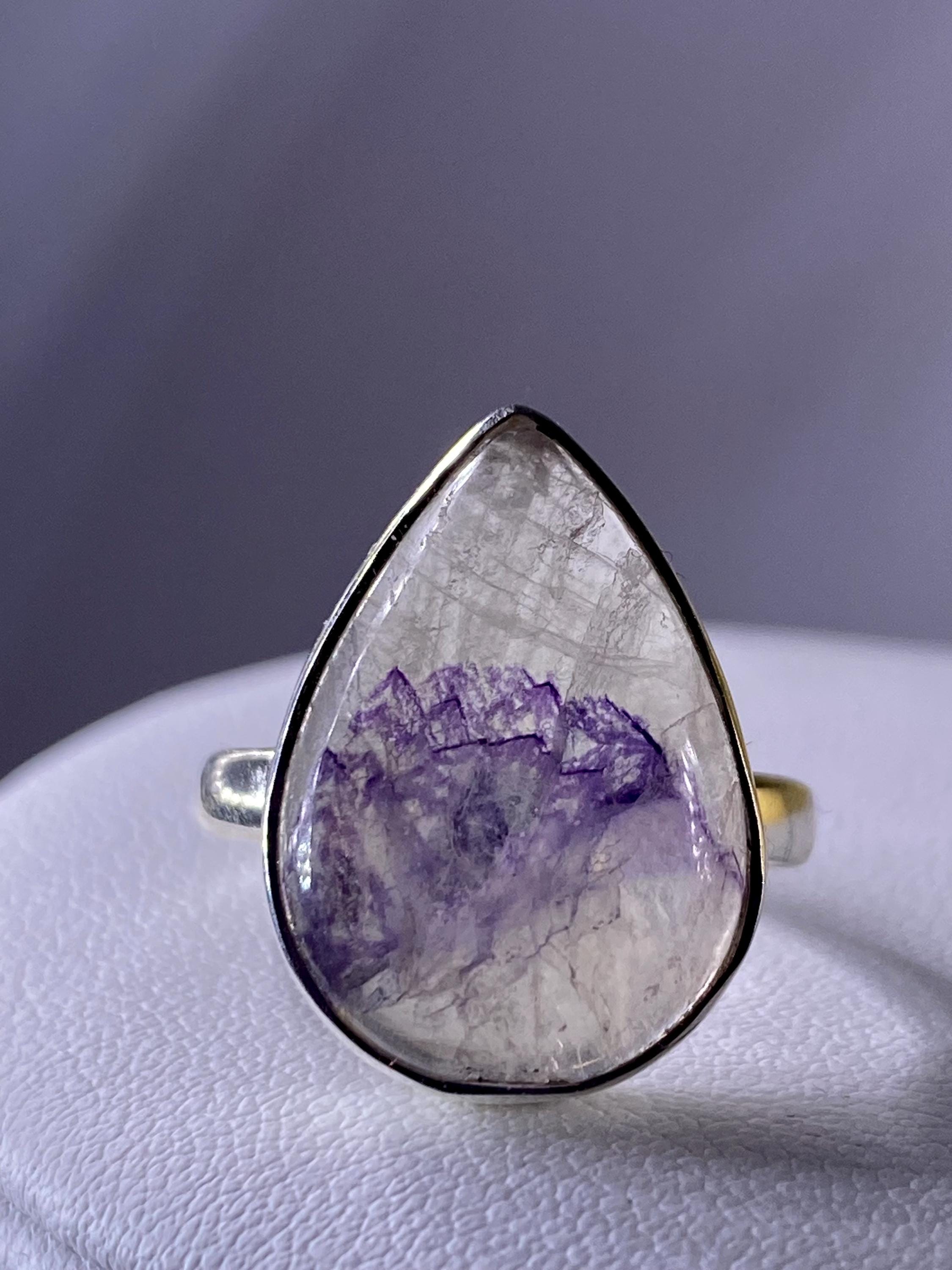 Blue John Silver Ring