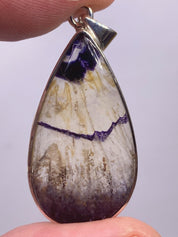 Blue John Silver Pendant